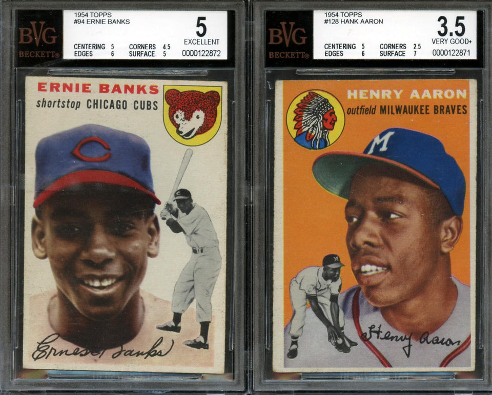 1955 Ernie Banks Topps Baseball Card - Good+